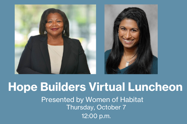 Join us for the 10th Annual Hope Builders Virtual Fundraising Luncheon