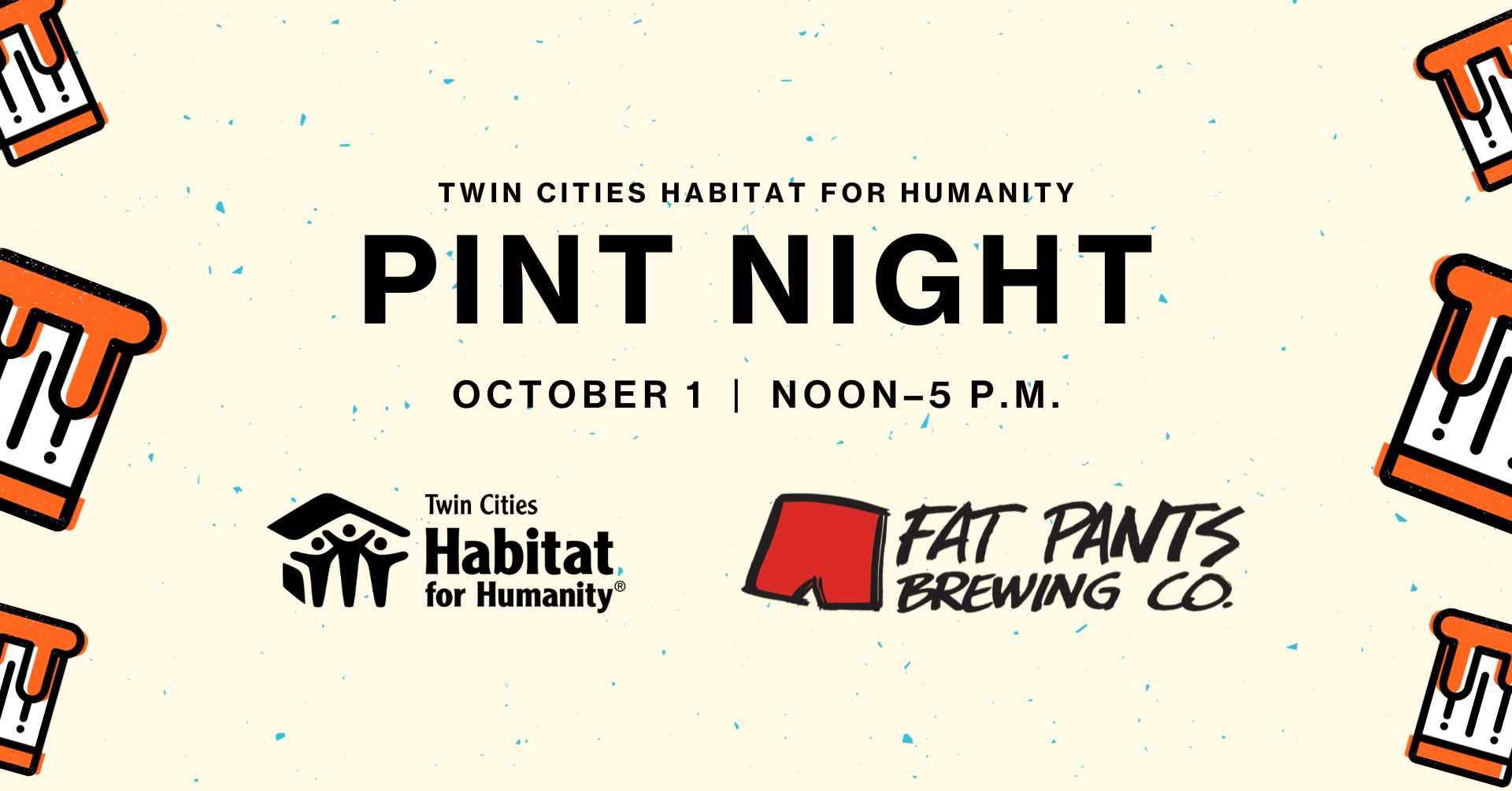 Pint night logos and information.