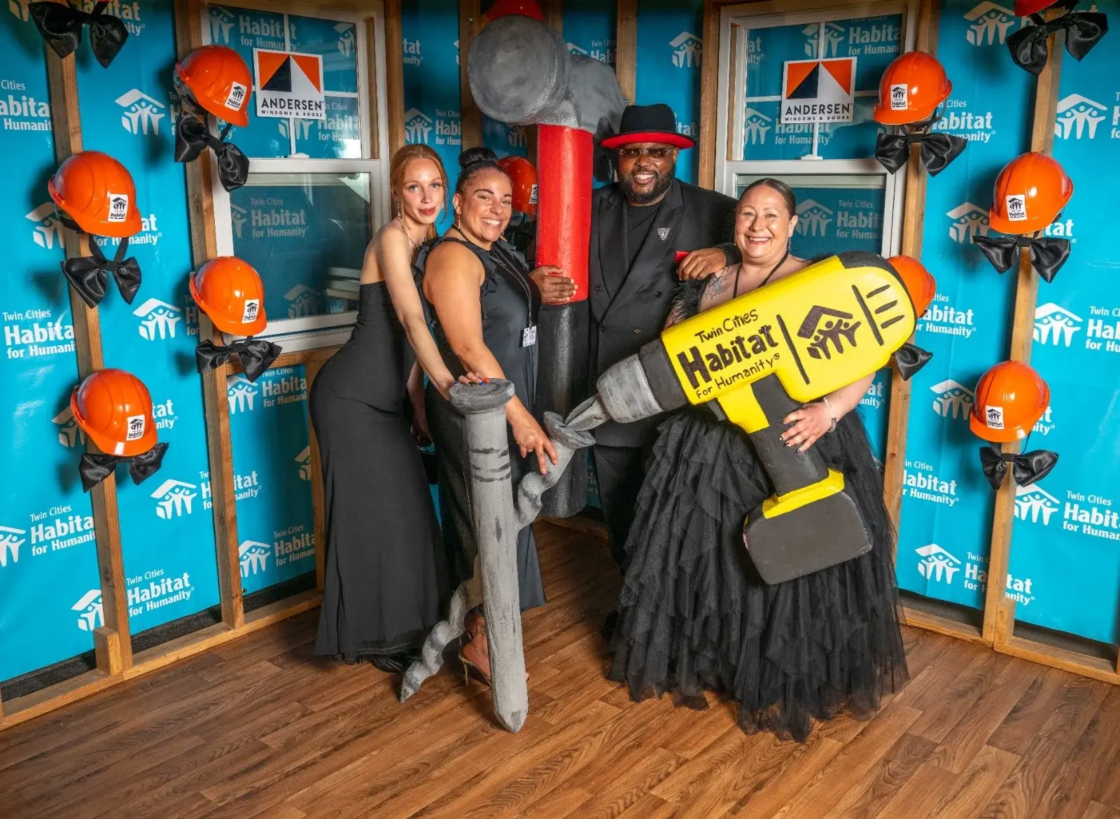 Group at the photo booth.