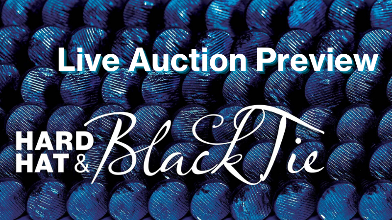 Hard Hat & Black Tie Live Auction Preview.