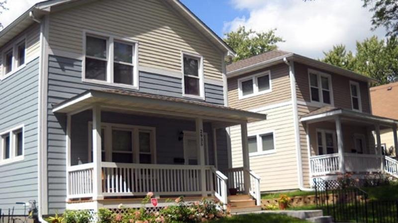 Two Habitat homes.
