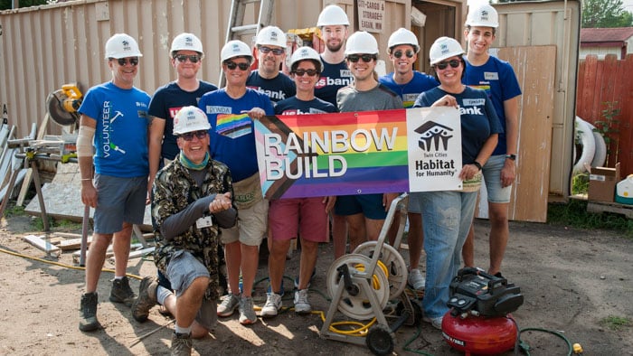 2021 Rainbow Build volunteers