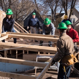 Carpenter’s Club Members Build the Foundation of Habitat