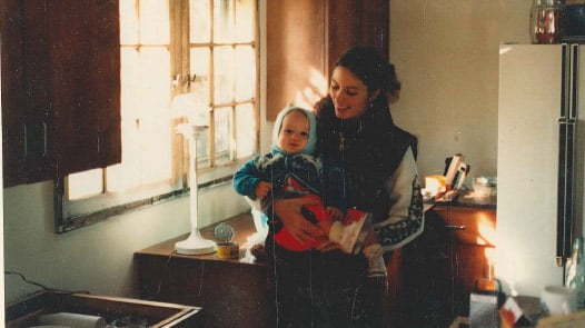 Terry with her baby