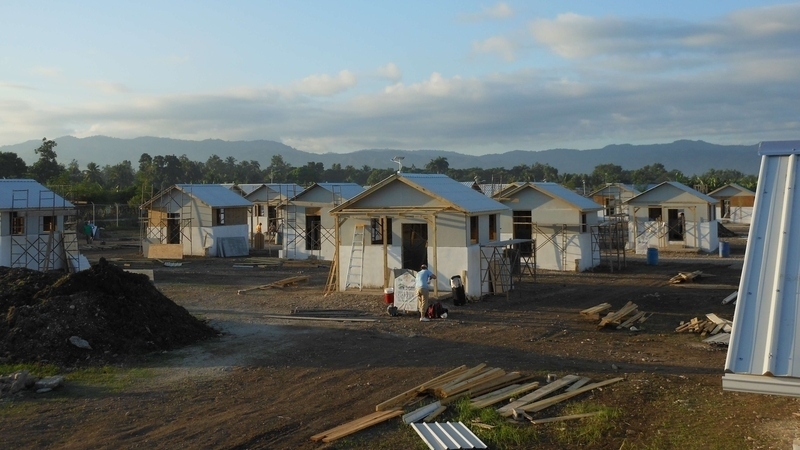 Homes in Haiti.