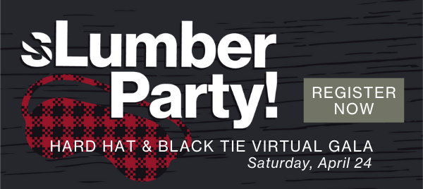 Slumber Party Hard Hat & Black Tie Virtual Gala invite 