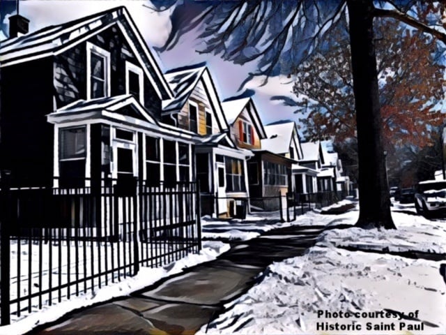 charles ave rendering with historically significant features of homes