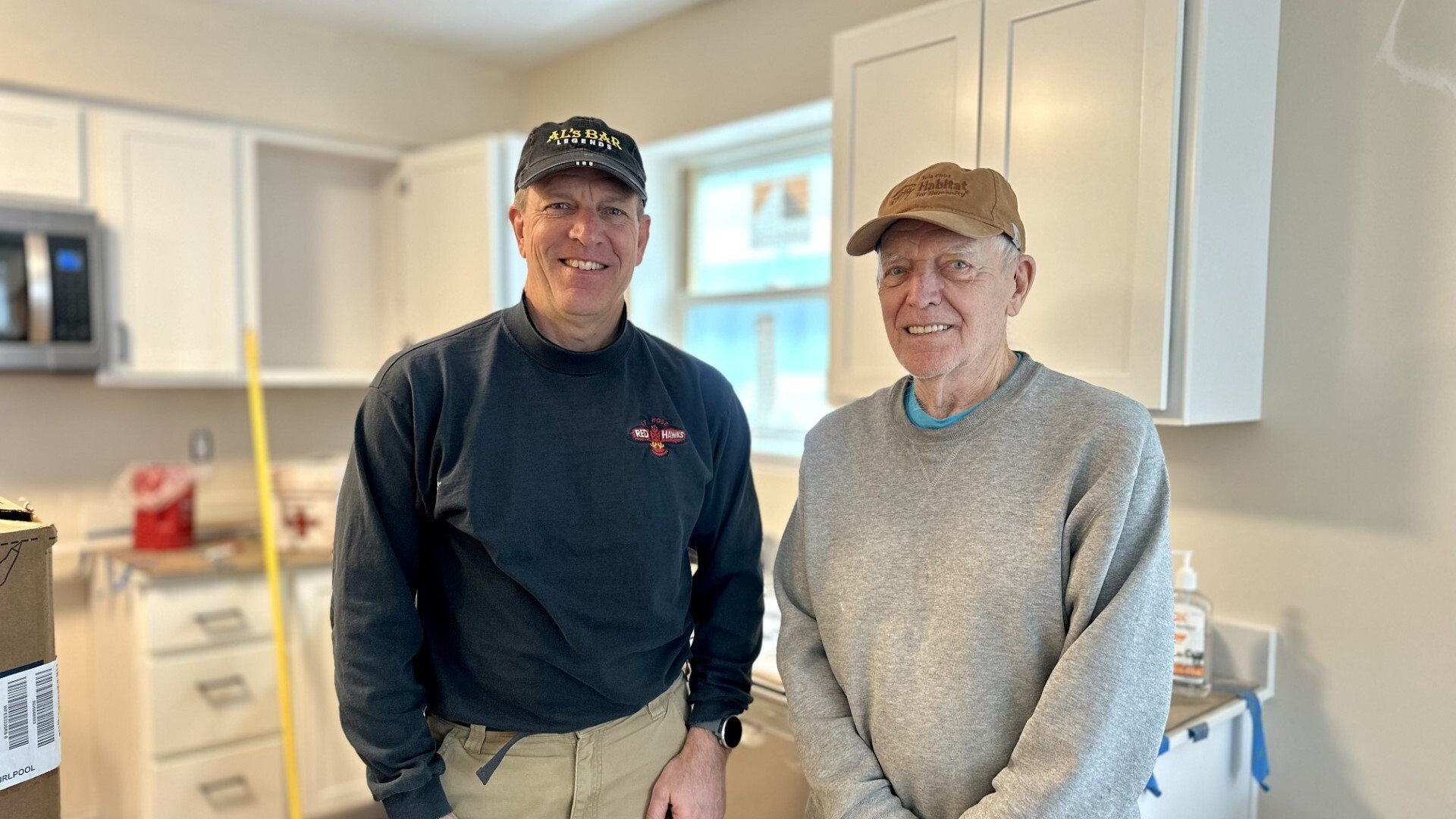 Father-Son Volunteers Bob and Craig Work Together